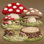 Enchanted Toadstool Hollow - Fluffy Rug Collection πβ¨