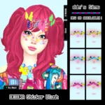 C / Y2K DECORA Sticker Blush Orange/Pink