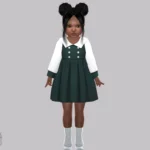 Toddler - Classic collared dress with soft layered charm