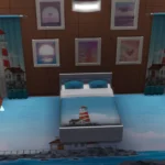 Tropical Lagoon Bedroom Bed room Set (Base Game)