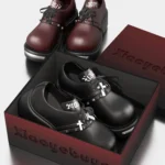 studded cross toe-cap shoes