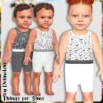 Infants Black and White Underwear Vest