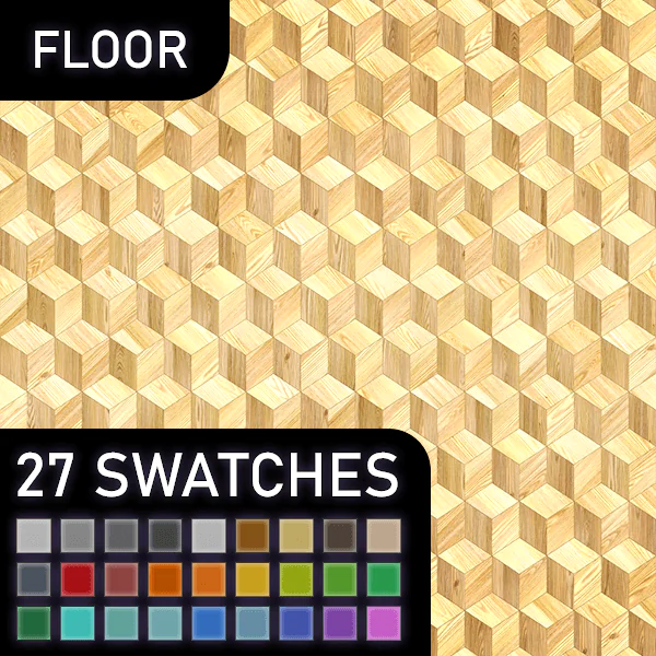 🧱 [ESI] CubeLight Parquet (Floor) | Floor