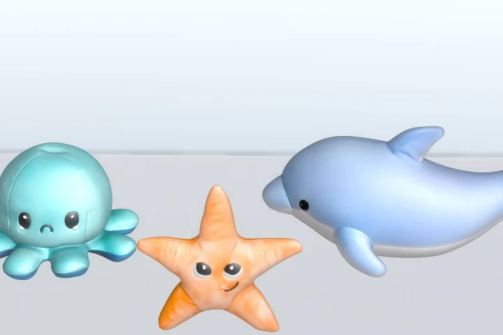 Sea Animals plush toys set