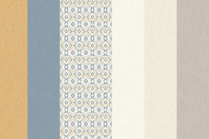 A delicate patterned wallpaper
