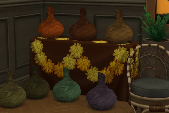 More Wooden Vases - [Island Living required]