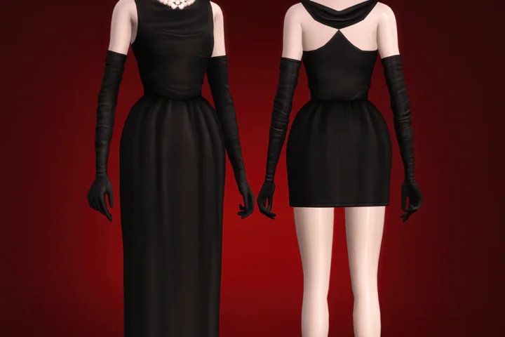 Noire Gown & Tiffanie Jewelry Set