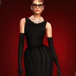 Noire Gown & Tiffanie Jewelry Set