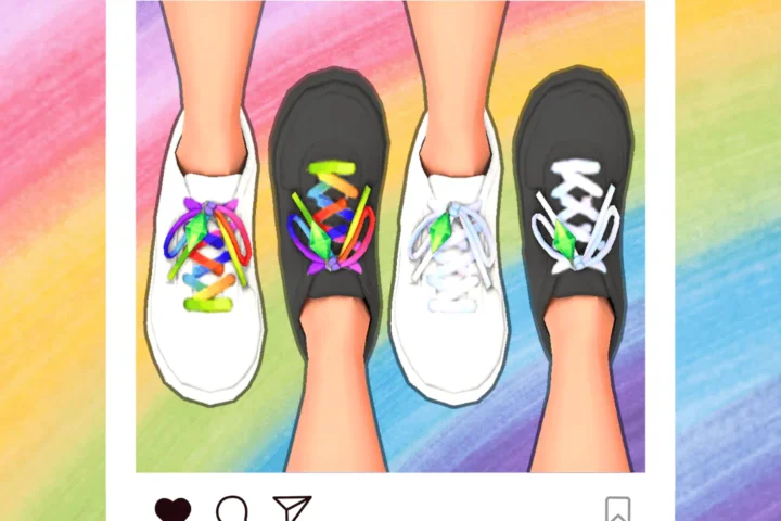 aithsims4 - Charm Sneakers for PRIDE