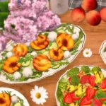 Summer fruit salads
