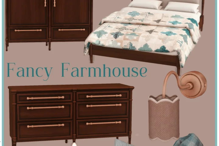 Fancy Farmhouse bedroom