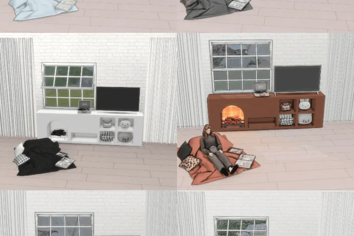 Sims4 Warm Moments Living Room set