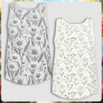 Toddler Black and White Underwear Vest