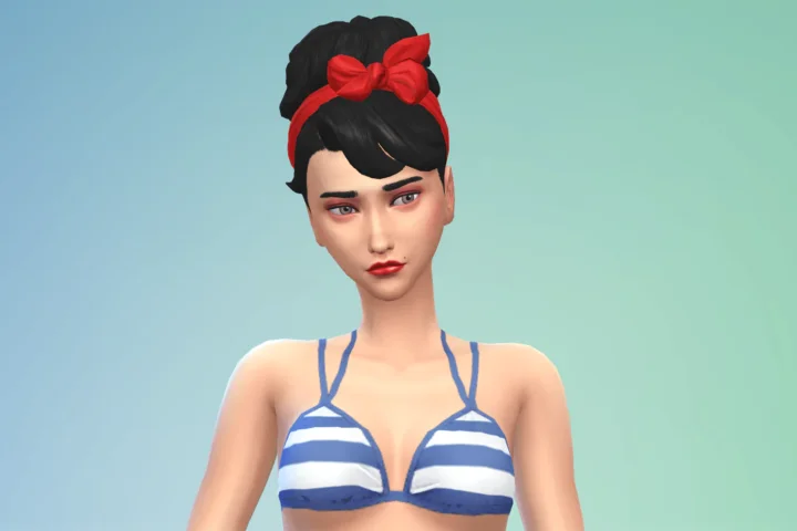 IDxA Hairstyle Rosalie Vintage Bow Updo