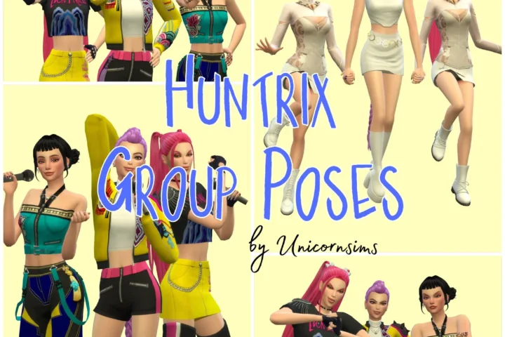 Huntrix Group Poses