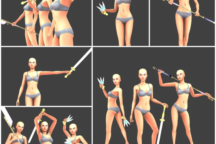 Huntrix Weapon Poses