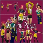Huntrix Weapon Poses