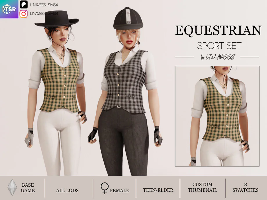EQUESTRIAN - VEST and SHIRT PANTS linavees