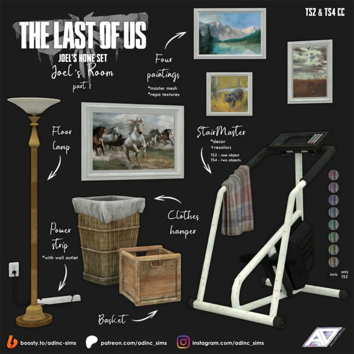 [SET] The Last Of Us - Joel's Home Set - Joel's Room / part 1