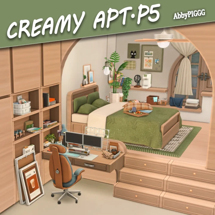 KUKU_13SIMS - Creamy APT.P5 Bedroom