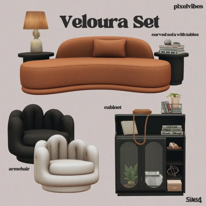 Мебель для гостиной "Veloura"
