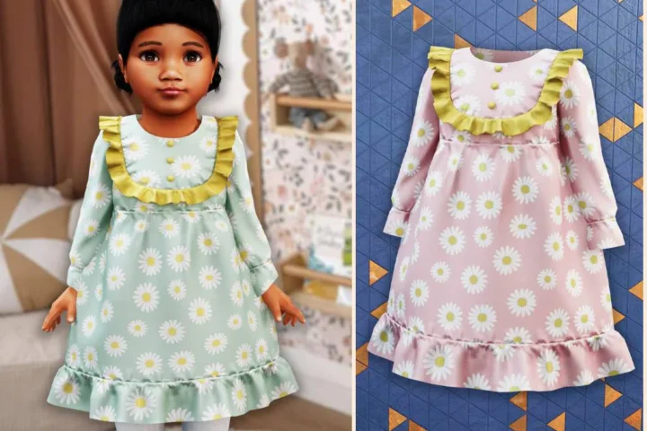 Toddler - Daisy ruffle dress