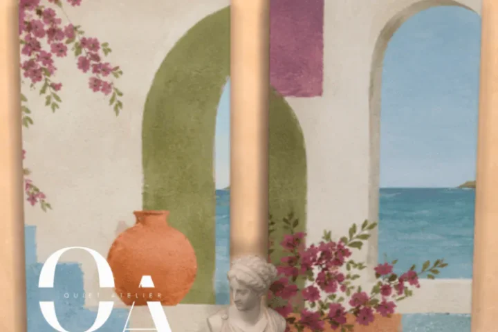 Quiet Atelier - Soft Mediterranean Abstract