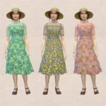 DressRuffle // Look Floral // Recolor dress Cottageliving