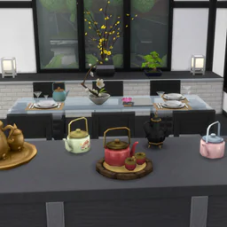 In-game Deco Teapots and Sets as Functional Brewers