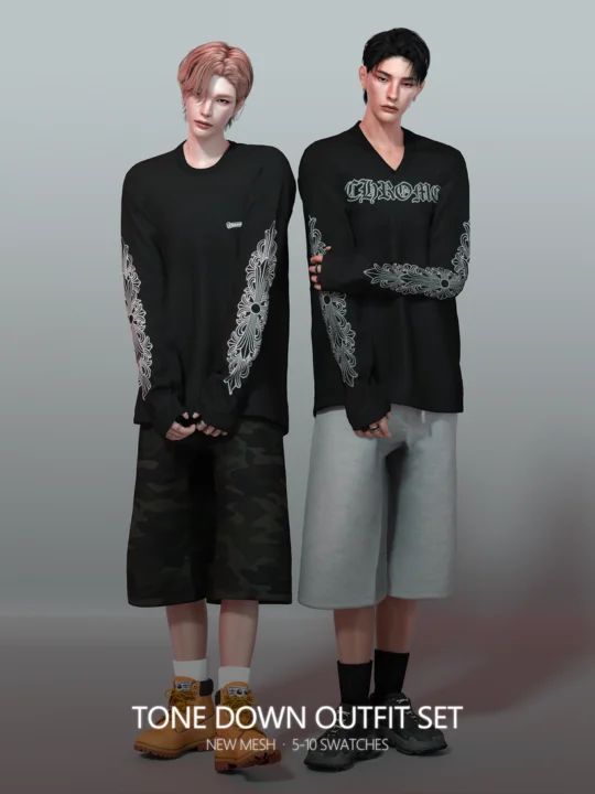 [RONA] - Tone Down Outfit Set