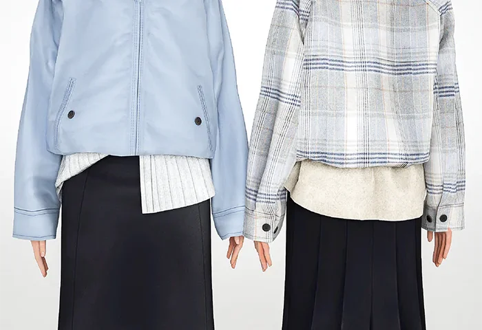 Harrington Jacket With Collared Shirt