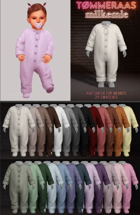 TØMMERAASx Milkemie inf KnitOnesie 205