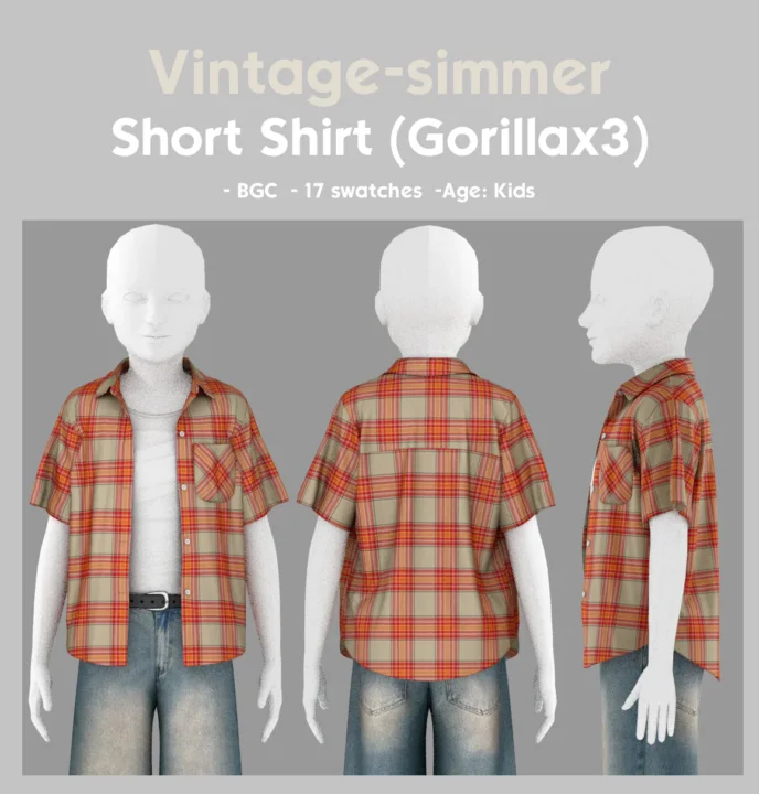 Gorilla x3 Shirts Conversions for Kids