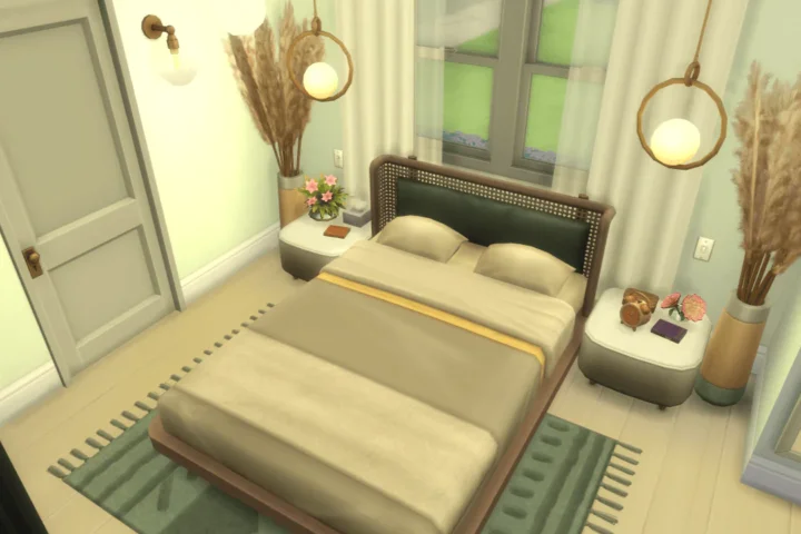 Calming Spring Themed Bedroom