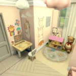 Pink Spring Themed Kids Bedroom
