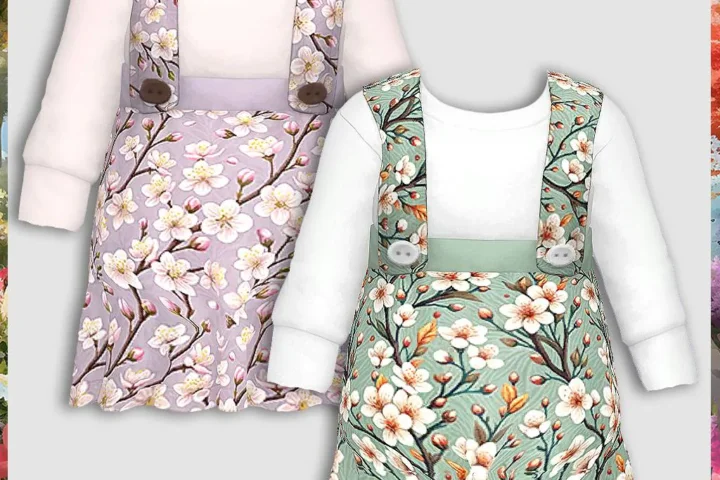 Infants Sakura Dungaree Skirt