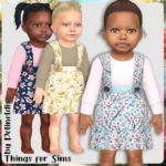 Infants Sakura Dungaree Skirt