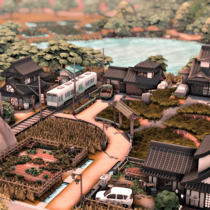 Japanese Countryside Village By kellyhartx