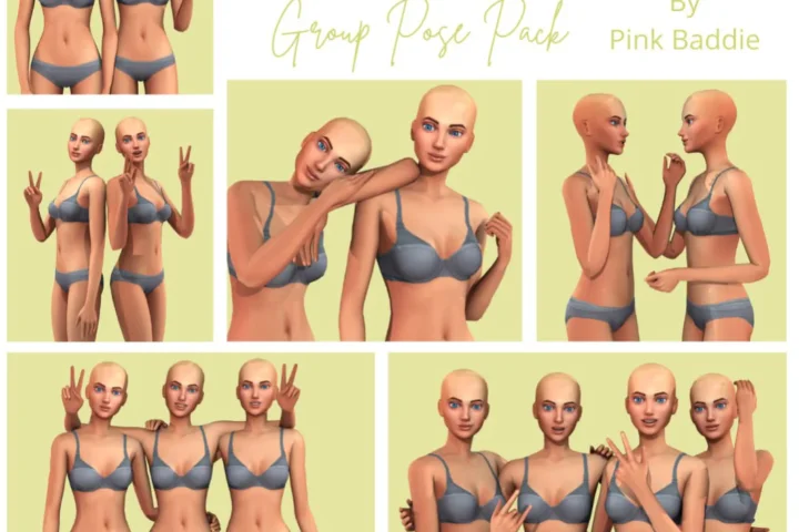 PinkBaddie - Friends Posepack