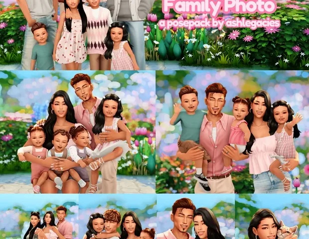Family Photo Posepack by Ashlegacies