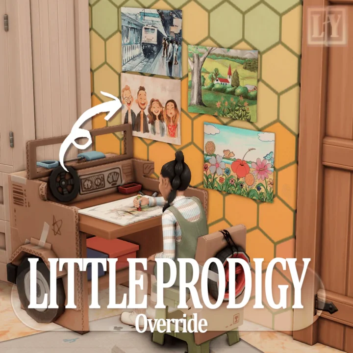Замена детских рисунков Little Prodigy Child Drawing Override LUUforYOU