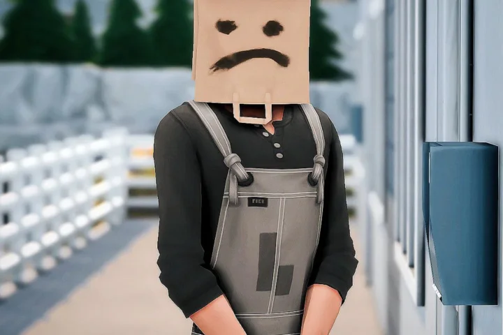 Нет пакету на голове! "No Bag On Head" для Симс 4