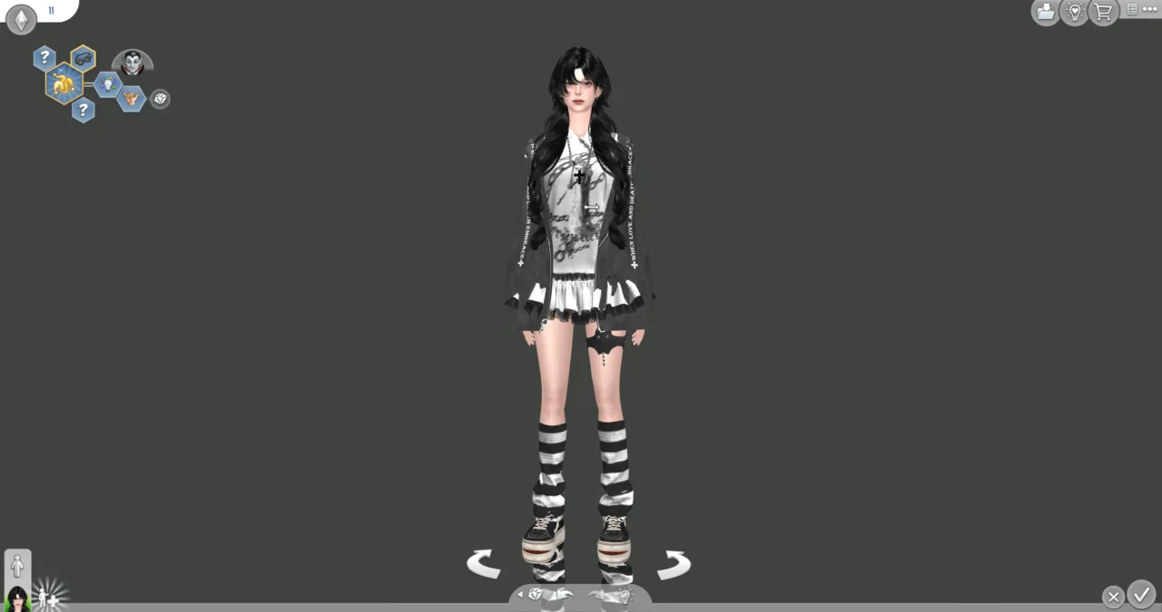 [THC]furrycoatandspiderlogoskirt