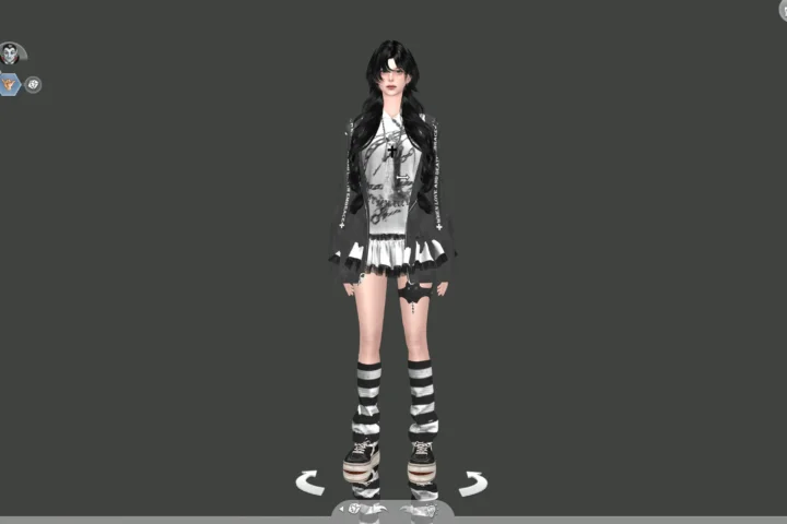 [THC]furrycoatandspiderlogoskirt
