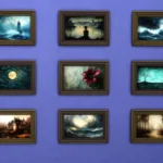 Dark mood painting 02 - Gothic and Dark Academy style