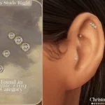 Cumulus Accessory Earrings Set - Diamond Stud and Cuff Add-on Earrings