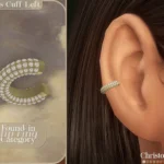 Cumulus Accessory Earrings Set - Diamond Stud and Cuff Add-on Earrings