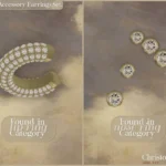 Cumulus Accessory Earrings Set - Diamond Stud and Cuff Add-on Earrings
