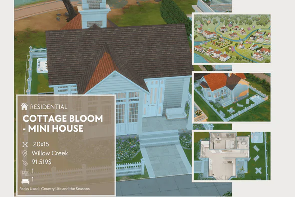 COTTAGE BLOOM - MINI HOUSE