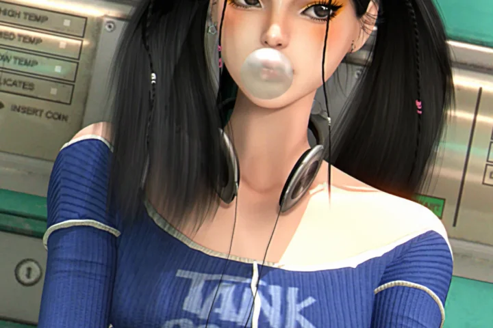 Lamz - Cute Double Ponytail Hairstyles 001F